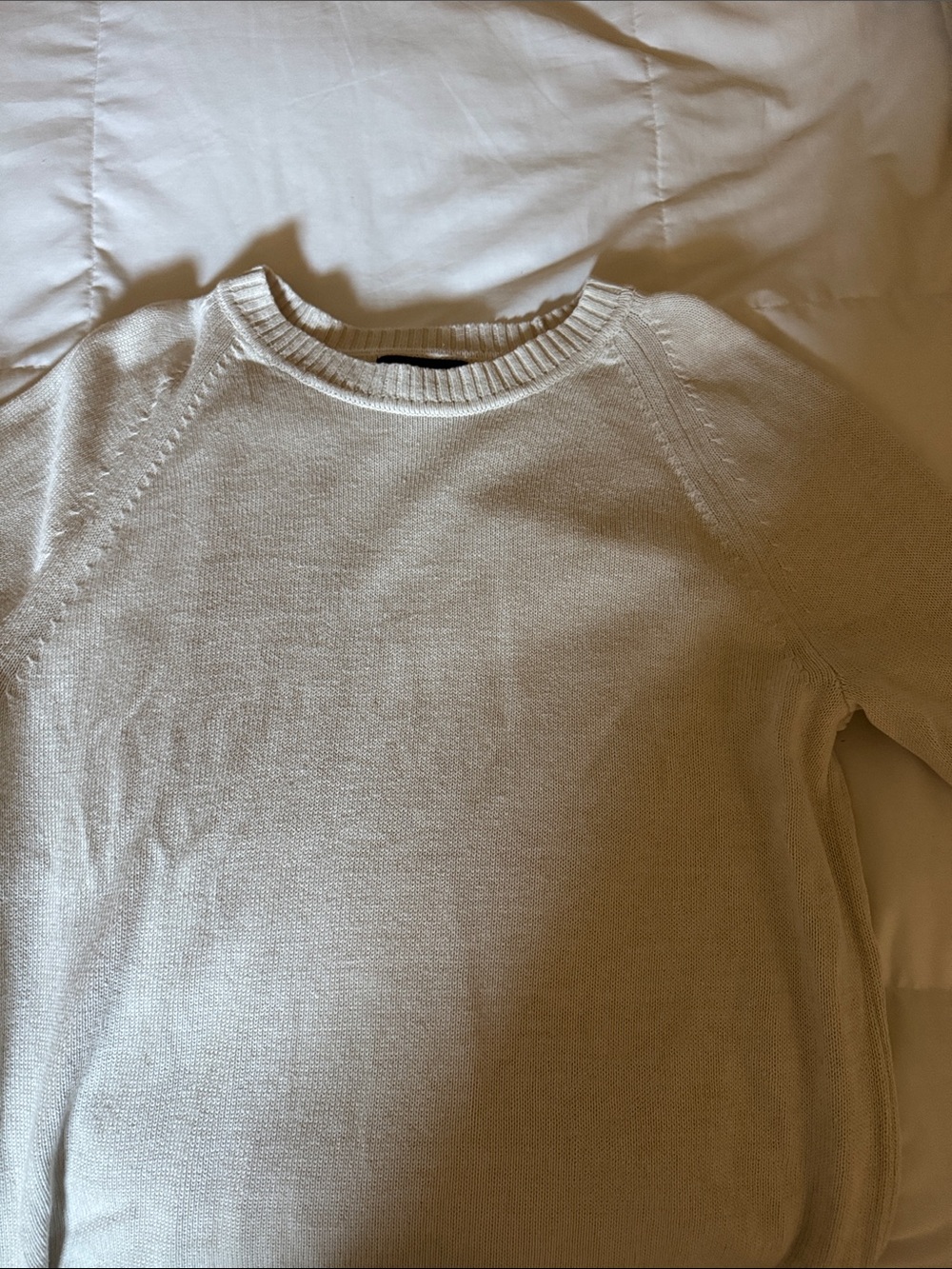 Banana Republic Men's Crewneck Sweater in Cream